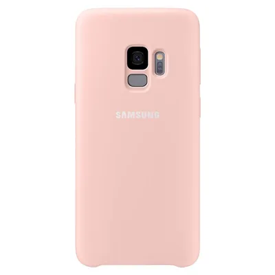 The back of a pink Samsung phone case.