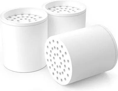 Obrázek produktu pro 20-vrstvý sprchový filtr 3-pack náhradní filtrační vložka - vodní filtr filtr proti vodnímu kameni sprcha - odstranění chlóru fluoridu