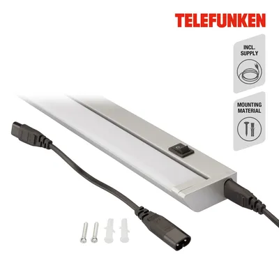 Produktbild von BRILONER LED Unterbauleuchte, Küchenlampe, Neutralweißes Licht, titanfarbig, 55 x 6,1x 2,4 cm