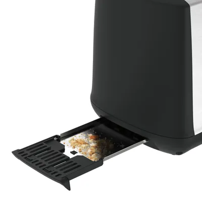 Produktbild von Tefal TT340830, 2 Scheibe(n), Schwarz, Edelstahl, Edelstahl, Tasten, Drehregler, 850 W