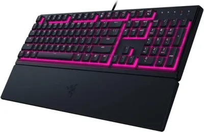 Image de Razer, Ornata V3 X Clavier de jeu filaire rétroéclairé avec repose-poignet magnétique, Noir