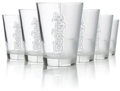 Produktbild von 3x Dooleys Glas 0,24l Tumbler Longdrink Cocktail Schnaps Gläser Set Satiniert