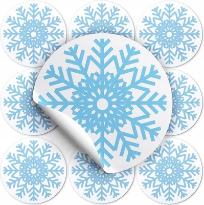 Image de Autocollant étoile de Noël, 10 pièces.