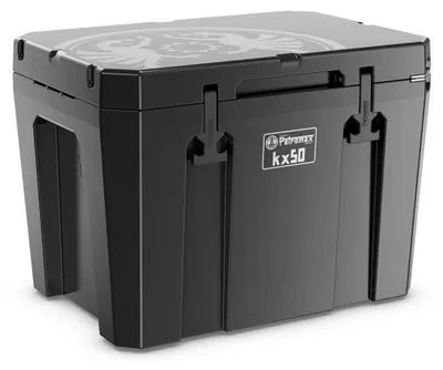 Produktbild von Petromax Kühlbox 50 Liter Schwarz KX50-BLACK für Camping, Angeln und Picknick / Stromunabhängig