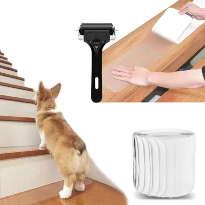 Produktbild von 15 Stück Anti-Rutsch-Treppenstufenmatten, rutschfeste Treppenstufenmatten, rutschfeste Treppenstufenmatten, Treppenschutzmatten (15 x 60 cm)