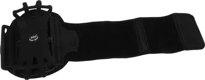 Image de Lazmin112 Bracelet respirant support t?l?phone Bracelet extensible Bo?tier 180 �� rotation pour adaptations 6,6 -pouces (Noir)