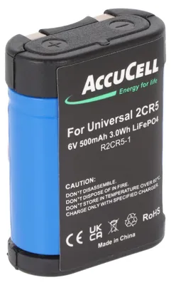 Produktbild von Ersatzakku - 2CR5 - 6 Volt 500mAh Li-Ion