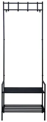 Produktbild von Garderobenständer, Schuhablage, 4x Kleiderhaken, H 168,5 cm