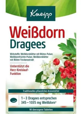 Produktbild von Kneipp | Weißdorn Dragees | 90 Dragees