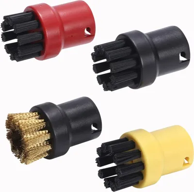 Produktbild von 4er-Pack Handwerkzeug-Düsenborstenbürste, runde Reinigungsbürste für Karcher SC1/SC2/SC3/CTK10/CTK20 Dampfreiniger-Zubehör