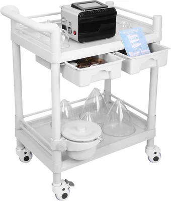 Obrázek produktu pro Kosmetický vozík na kolečkách - Vozík pro kosmetické salony - Pracovní vozík - Kosmetický vozík - Vozík pro kadeřníky