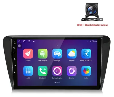 Produktbild von 10 Zoll Android Autoradio für SKODA Octavia III 3 5E 2013-2018 Wireless CarPlay Android Auto 8-Core 6+128GB DSP 4G LTE inkl. 1080P Rückfahrkamera GPS