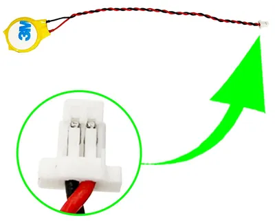 Produktbild von CMOS Batterie Battery BIOS CR2032 Anschluss 5mm x 2,9mm Stecker Kabel PC Laptop