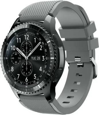 Produktbild von Strap-it Samsung Gear S3 Classic / Frontier Armband Silikon (Grau)