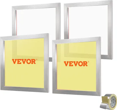 Obrázok produktu pre Sieťotlačový stroj VEVOR Sieťotlačový stroj 50,8 x 50,8 cm 110 ôk 4 rámy