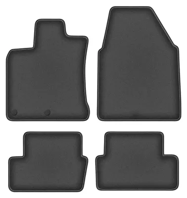 Immagine prodotto di Tappetini in moquette per Nissan Qashqai I J10 2006-2013 (crossover) – set 4 pezzi, grigio grafite, su misura – Wielganizator DURBAN