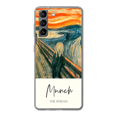 Produktbild von MuchoWow® Handyhülle Schutzhülle Hülle für Samsung Galaxy S21 Der Schrei - Edvard Munch - Alte Meister Silikon Softcase Handy Hülle - Softcase