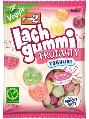 Zdjęcie produktu dla nimm2® 680423 nimm2® Lachgummi Fruitivity Yoghurt Fruchtgummi 225,0 g