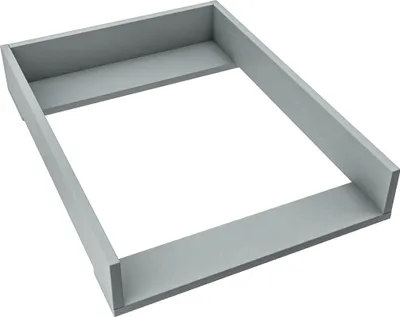 Produktbild von regalik Wickelaufsatz für Malm von IKEA, Wickeltischaufsatz für 48 cm Kommoden, Abnehmbar Wickelkommode aufsatz, Gerade Frontplatten, Aschgrau, 72cm x 54cm