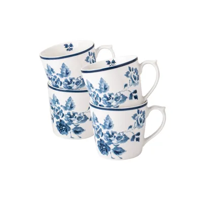 Produktbild von Laura Ashley Blueprint Collectables Giftset 4 Tassen China Rose 32 Cl.
