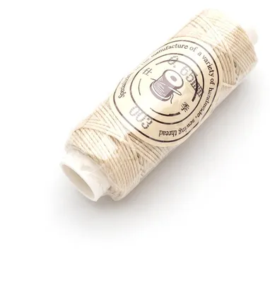 Produktbild von Vintageparts Polyesterkordel gewachst creme 0,65 mm 20 m