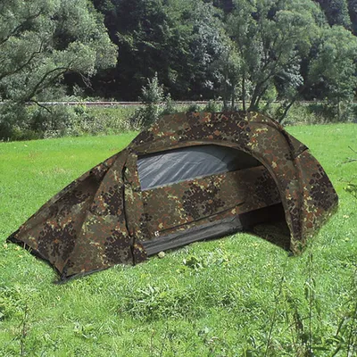 Produktbild von Mil-Tec Einmannzelt, "Recom", flecktarn
