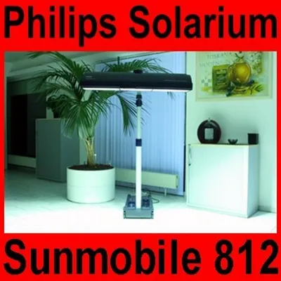 Produktbild von Solarium Philips Sunmobile HB 812 Homesun Sonnenbank - mobiles Heimsolarium für Zuhause - Ganzkörperbräuner Oberkörperbräuner Homesun