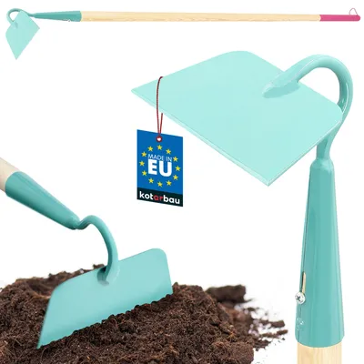 Obrázok produktu pre KOTARBAU® Záhradná motyčka 143 cm Kovové záhradné náradie na odstraňovanie buriny s drevenou rukoväťou