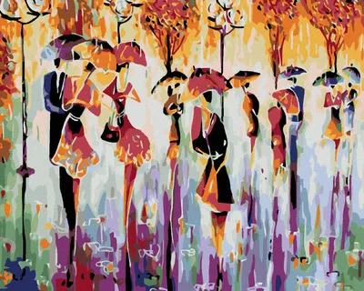 Produktbild von Zuty - Malen nach Zahlen - FARBIGE SILHOUETTEN, 40x50 cm, ohne Keilrahmen