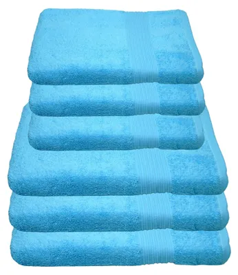 Produktbild von Julie Julsen Handtuch Set Türkis,Set:6 tlg. 3 Badetücher 3 Handtücher