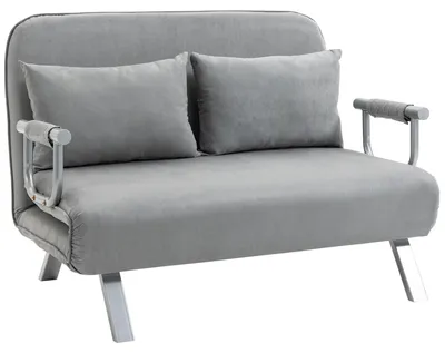 Image de Canapé 2 places convertible en lit - Canapé 2 places - Fauteuil convertible en lit - Fauteuil relax - Lit convertible - Dossier réglable