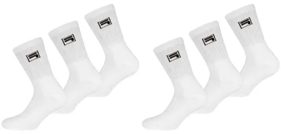 Produktbild von FILA Tennis Socken Herren Damen F9000 Crew 6 Paar - Farbe: weiss 6 Paar - Größe: 43-46