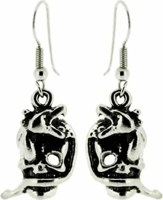Produktbild von Ohrringe Schlange Totenkopf Ohrhänger Schlange Totenkopf Ohranhänger Schlange Totenkopf earrings skull snake