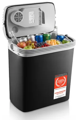 Zdjęcie produktu dla Lodówka turystyczna TZS First Austria | 19 litrów | Zasilanie 12V i 230V – do samochodu i gniazdka elektrycznego | Chłodzenie termoelektryczne | Czarna *Produkt z wady ()*