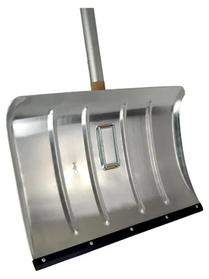 Produktbild von Aluminium-Schneeschieber 50 cm mit Flüsterkante und ergonomischem Alustiel