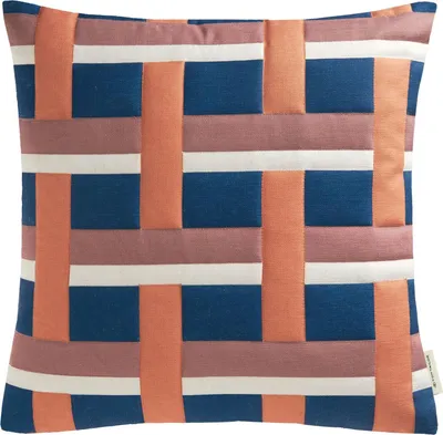 Obrázok produktu pre Tom Tailor Multi Check navy dekoratívny povlak na vankúš 45x45cm