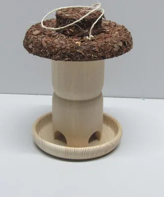 Produktbild von Winterfutter für Wildvögel: Futterspender aus Holz #101932