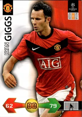 Obrázok produktu pre 2009/10 Champions League Panini card: Man Utd’s Ryan Giggs