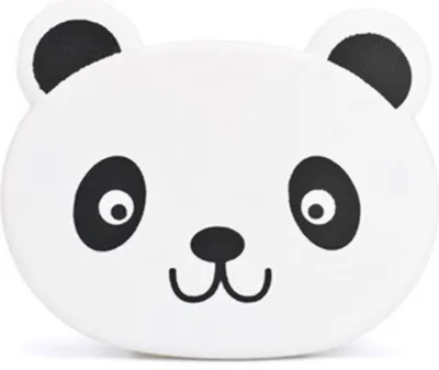 Produktbild von Auto-Klappsitz, Tisch, platzsparend, niedliches Muster, zum Aufhängen, praktischer, stabiler Getränkehalter, Notebook-Deck, weißer Panda