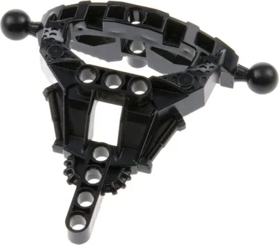 Produktbild von 1x Lego Bionicle Figuren Torso schwarz Makuta 2 Kugelgelenk 4518494 60918