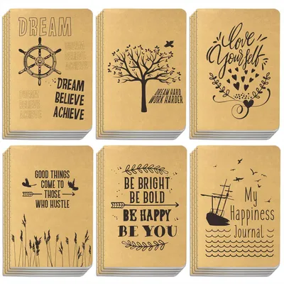Produktbild von Notizbücher Kraftpapier liniert 24er Pack 10 x 14,5 cm 80 Seiten