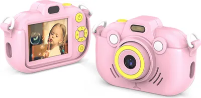 Produktbild von 2,7K-Digitalkamera, Kinderkamera, 36 MP HD-Kinderkamera, Kinder-Selfie-Kamera mit LED-Licht fuer Jungen und Maedchen, 2,4-Zoll-IPS-Bildschirm, Geburtstagsgeschenk, Festival-Geschenk, tolles Geschenk fuer Kinder im Alter von 3šC12 Jahren