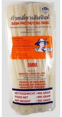 Zdjęcie produktu dla Makaron ryżowy 5 mm Farmer 400 g
