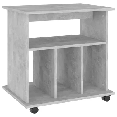 Zdjęcie produktu dla vidaXL Szafka na kółkach betonowa szara 60x45x60 cm materiał drewnopochodny
