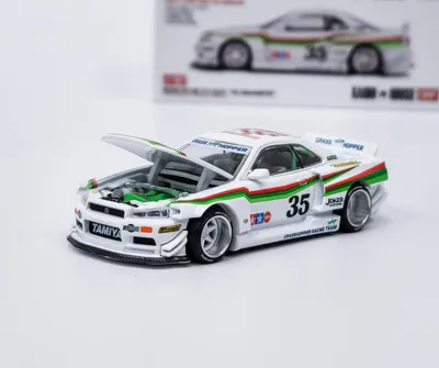 Image de NISSAN SKYLINE GT-R (R34) TAMIYA " THE GRASSHOPPER" V1 1999 - KaidoHouse/Mini GT 1:64
