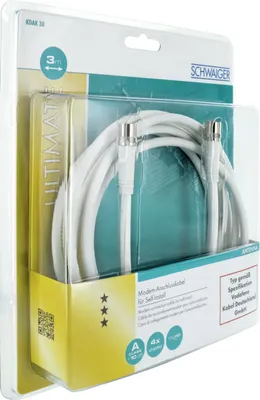 Produktbild von Schwaiger KDAK30 532, 3 m, F, F, Weiß