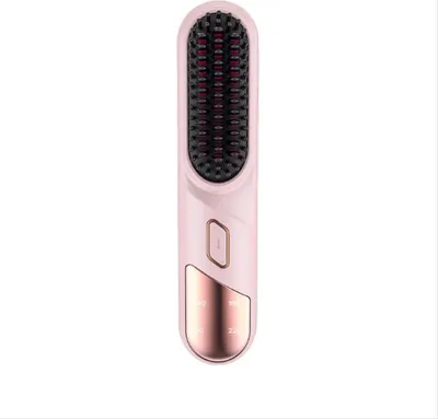 Immagine prodotto di INF Spazzola lisciante senza fili con tecnologia ionica, mini styler portatile Rosa
