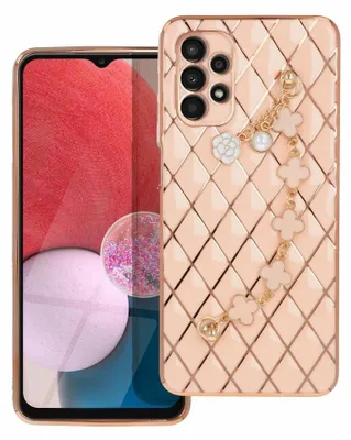 Produktbild von Schutzhülle Handy Hülle Trend Case mit einer Kette Design Cover kompatibel mit iPhone 13 Pro Max Pink