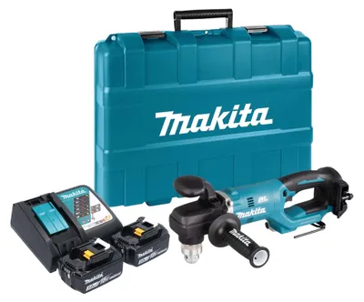 Productafbeelding van Makita DDA 450 RFK accu haakse boormachine 18 V 70 Nm borstelloos + 2x accu 3.0 Ah + lader + koffer