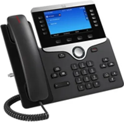 Produktbild von Cisco 8841, IP-Telefon, Anthrazit, Kabelgebundenes Mobilteil, Tisch/Wand, Digital, 12,7 cm (5")